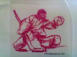 Cross stitch square for Blake M's quilt