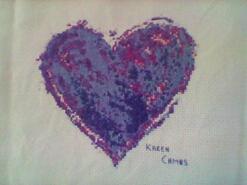 Cross stitch square for Olivia C's quilt