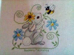 Cross stitch square for Leah-Marie's quilt