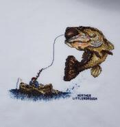 Cross stitch square for Oliver B's quilt