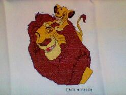 Cross stitch square for Bethany's quilt
