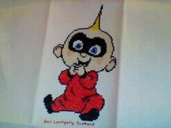 Cross stitch square for Keane's quilt