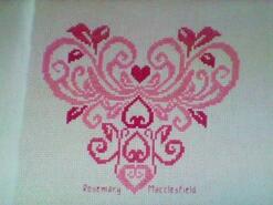 Cross stitch square for Francesca P's quilt