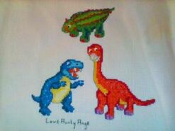 Cross stitch square for Logan H's quilt