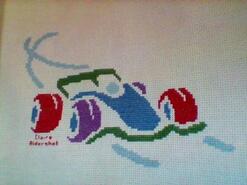Cross stitch square for Logan H's quilt