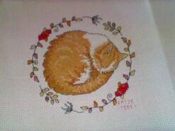 Cross stitch square for Kate's quilt