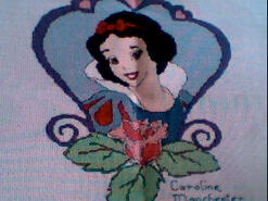 Cross stitch square for Mia F's quilt