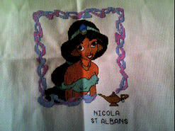 Cross stitch square for Mia F's quilt