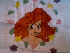 Cross stitch square for Mia F's quilt