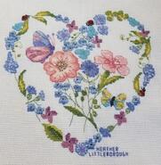 Cross stitch square for Edith W's quilt