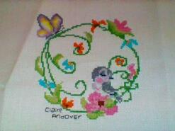 Cross stitch square for Edith W's quilt