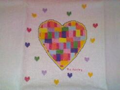 Cross stitch square for Edith W's quilt
