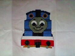 Cross stitch square for Kearyn A's quilt