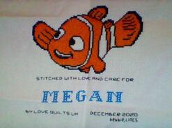 Cross stitch square for Megan D's quilt