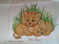 Cross stitch square for Kenzie M's quilt