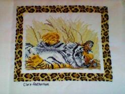 Cross stitch square for Kenzie M's quilt