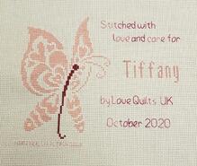 Cross stitch square for Tiffany D's quilt