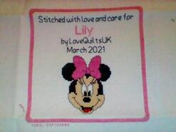 Cross stitch square for Lily B's quilt