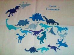 Cross stitch square for Ollie F's quilt