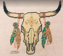 Cross stitch square for Billy G's quilt