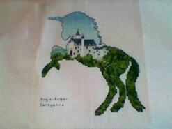 Cross stitch square for Ella Y's quilt