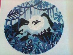 Cross stitch square for Anna L's quilt