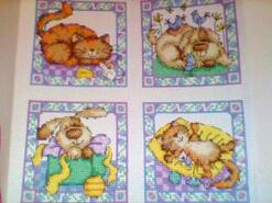 Cross stitch square for Molly B's quilt