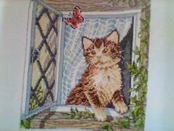 Cross stitch square for Molly B's quilt