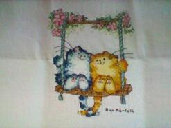 Cross stitch square for Molly B's quilt