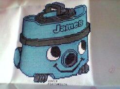 Cross stitch square for Connor C's quilt