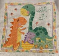 Cross stitch square for Mya W's quilt