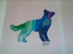 Cross stitch square for Boy's quilt