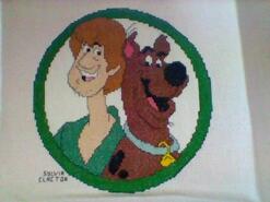 Cross stitch square for Boy's quilt