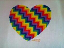 Cross stitch square for Heidi B's quilt