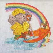 Cross stitch square for Poppy G's quilt