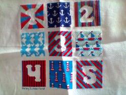 Cross stitch square for Liam M's quilt