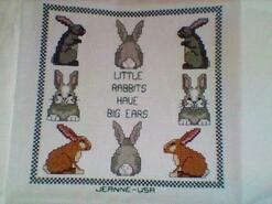 Cross stitch square for Riley S's quilt