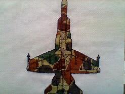 Cross stitch square for Edward O's quilt