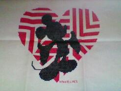 Cross stitch square for Vicki H's quilt