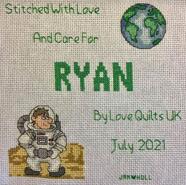 Cross stitch square for Ryan W's quilt