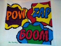 Cross stitch square for Isa's quilt