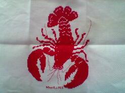Cross stitch square for Phoenix R's quilt