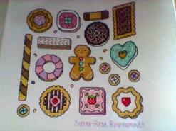 Cross stitch square for Nessa J's quilt