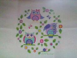 Cross stitch square for Mylo G's quilt