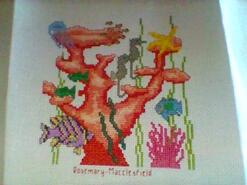Cross stitch square for Jojo M's quilt