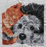 Cross stitch square for Emily Jo's quilt