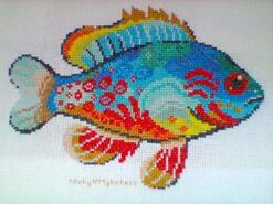 Cross stitch square for Zayn's quilt