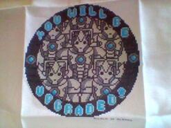 Cross stitch square for Bailey F's quilt