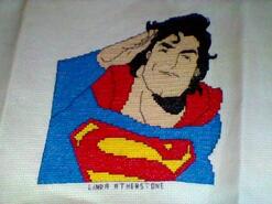 Cross stitch square for Harry T's quilt