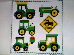 Cross stitch square for Harry T's quilt